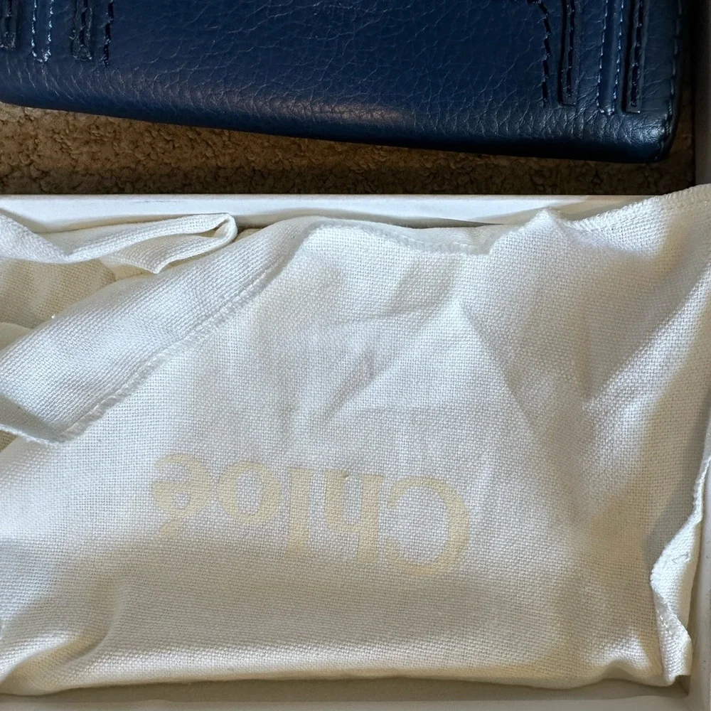 Chloe Marcie long wallet blue gold - Picture 3 of 14